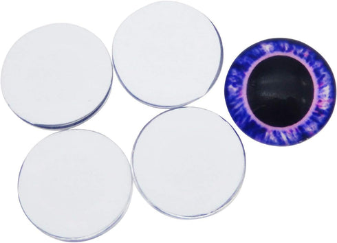 50 Pairs 8mm Glass Owl Unicorn Animal Eyes for Art Dolls Sculptures Props Masks Fursuits Taxidermy Jewelry Making Flatback...