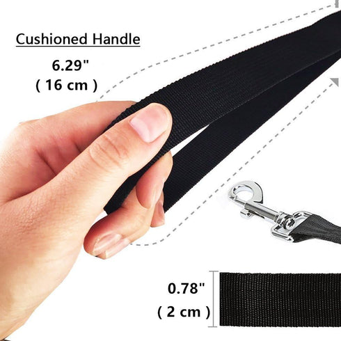 Pet Dog Training Leash Strong Durable Nylon Lead, Traction Rope, 5 Feet Long for Puppy Kitty Rabbit Training or Walk 3 Pack Set...