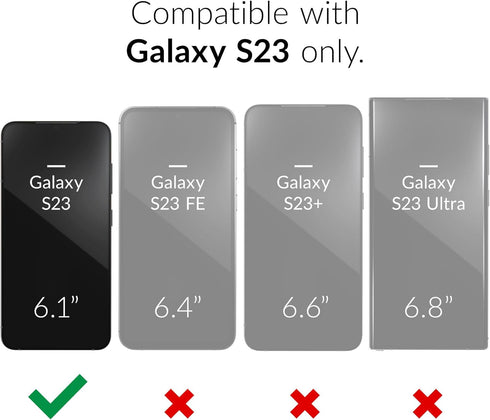 Crave Dual Guard for Samsung Galaxy S23 Case, Shockproof Protection Dual Layer Case for Samsung Galaxy S23 - Navy...