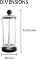 Fino Milk Frother, Tempered Glass, Non-Skid Base, 16-Ounce Capacity...