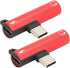 2Pcs USB TypeC to 3.5mm Female Headphone and Charger Adapter, 2 in 1 USB C to Audio Jack Fast Charging Cable for TypeC Mobile Phone (Red)......