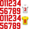 Zonon 22 Pieces Iron on Numbers T Shirt Heat Transfer 0 to 9 Jersey Numbers for Team Uniform Sports(Red,8 Inch)...