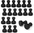 SMART&COOL Black 20 Pack Strong Silicone Push Pin Magnets, Anti Scratch Fridge Magnets, Small Push Pin Magnets, Magnets for Refrigerator, Whiteboa...