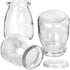 KAMOTA Glass Yogurt/Pudding Jars With PE Lids, Ideal for Jam, Honey, Wedding Favors, Shower Favors 40 PACK 4 oz Clear, (150ml)...