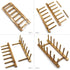 INNERNEED Bamboo Wooden Plate Racks Dish Stand Holder Kitchen Storage Cabinet Organizer for Dish/Plate/Bowl/Cup/Pot Lid/Cutting Board (Pack of 2)...