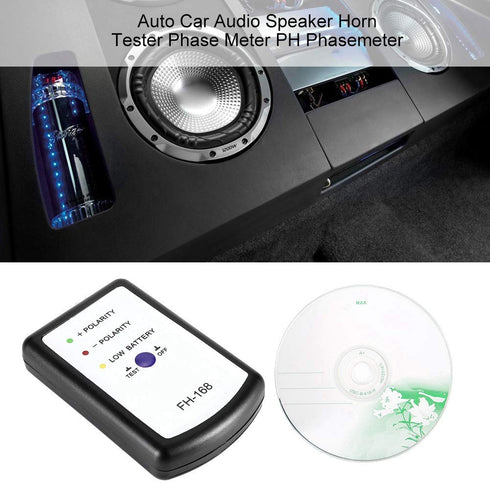 Qiilu Speaker Polarity Tester, Auto Car Audio Speaker Horn Tester Phase Meter Phasemeter...