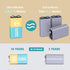 9V Batteries Alkaline 9 Volt Battery 8 Pack for Smoke Detector, Square Smoke Alarm Batteries Long-Lasting...