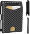 Slim Wallet for Men Carbon Fiber Money Clip RFID Blocking Bifold 2 in 1 Credit Card Holder for Men with Gift Box 2 ID Windows 10 Card Holders(Carb...