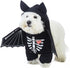 Dog Halloween Costume Pet Bat Clothes Puppy Halloween Cosplay Hoodies Cat Skull Shirts (L)...