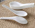 10 Pack White Ceramic Soup Spoons,Wonton Soup Spoons,Asian Soup Spoon Set,5"Kid Spoons,Tasting Spoon,Side Dishes,Table Spoons,Small Appetizer Spoo...