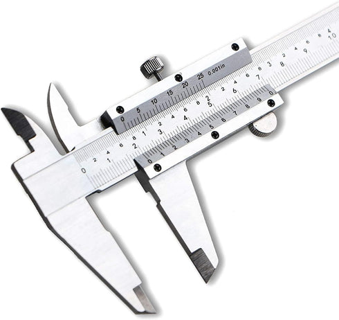 Spurtar Vernier Caliper, 6" Stainless Steel Caliper Measuring Tool, 0-6Inch/0-150mm Manual Micrometer Non Digital Calipers, 0.001"/0.02mm High Pre...