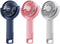 Mini Handheld Fan 3 Pack, Rechargeable Portable Hand Held Fan,5 Speed with Base Small Desk Fan,180° Rotatable Fan for Travel/Games/Season/Outdoor/...