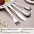 Berglander Toddler Utensils 4 Pieces Stainless Steel Kids Silverware Set, Children Safe Forks and Spoons Flatware, Mirror Polished Smooth Round Ed...