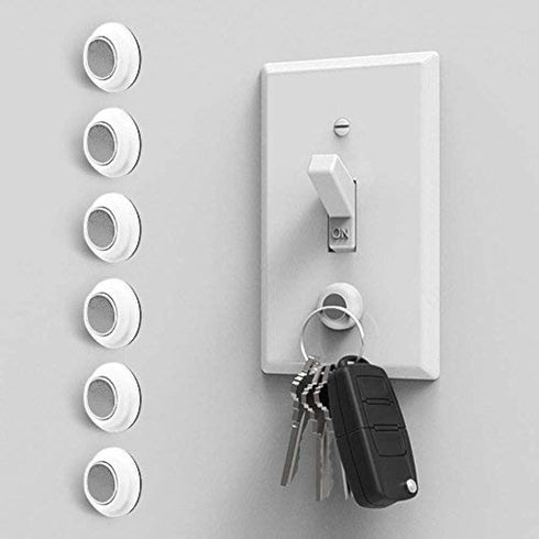 Eutuxia Magnetic Key Holder for Wall - Get Your Car & Home Keys Easier and Faster. Heavy Duty Magnets, Wall Key Holder, No Drilling, 3M Key Hook. ...