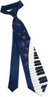 Men's Saxophone Ties Formal 3.25 Inches Piano Music Notes Neckties...
