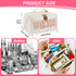Large Capacity Travel Cosmetic Bag, Synthetic Leather Open Flat Makeup Bag for Women Letter Toiletry Bag with Dividers and Handle...
