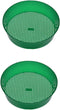 2pcs Garden Soil Sieve Pan Digging Tools Garden Potting Sieve Garden Classifier Kids Tools Soil Sand Sieve Green Screen Suit Garderning Tool Soil ...