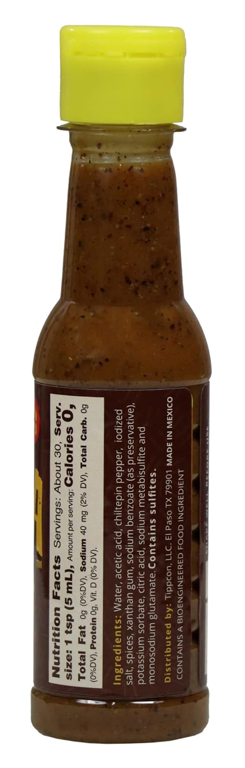 La Perrona Hot Sauce Variety | Chiltepin, Roasted, Green and Negra | 5 Ounce Bottles | Handmade | Salsa Picante 4 Pack...