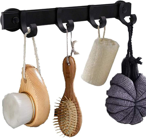 Magnetic BBQ Tool Rack, Universal Fridge Organizer Grill Cutlery Holder Towel Hanger - 4 Adjustable Rail Hooks Storage For Hanging Kitchen Utensil...