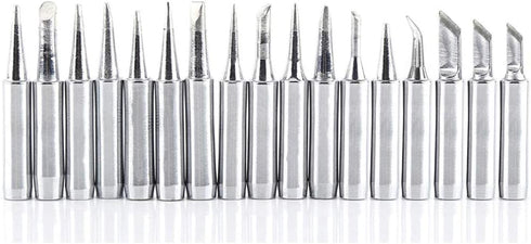 Yakamoz 17Pcs 900M Soldering Iron Tips Solder Welding Replacement Tip Kit for for Hakko, Radio Shack, TENMA, ATTEN, Quick, Aoyue, Yihua Solder Sta...