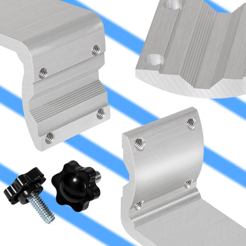 58182 Stow N' Go Grill Rail Mount Bracket, Compatible with Any Kuma Grill and RV Boat Camping Inside/Outboard 7/8" to 1-1/4" Round or 1-1/4" Squar...