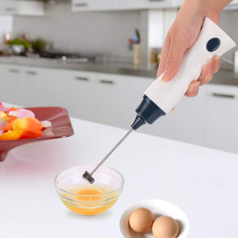 Rechargeable Eggbeater Handheld Stainless Milk Frother Foamer Blender Coffee Mixer with Charging Cable...
