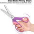 Pinking Shears for Fabric Cutting, Zig Zag Scissors, Scrapbook Scissors Decorative Edge for Adults, Great for Many Kinds of Sewing Fabrics Leather...