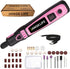 Mini Cordless Rotary Tool Kit, 3-Speed Adjustable and USB Rechargeable with 41 Accessories for Sanding, Polishing, Drilling, Etching, Engraving, D...