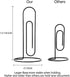 4 Pack Large Paper Clip Memo Holder for Desk,Letter Holder,Paper Stand for Desk,Letter & Bill Storage,Mail Organizer Office Accessories Desktop Me...