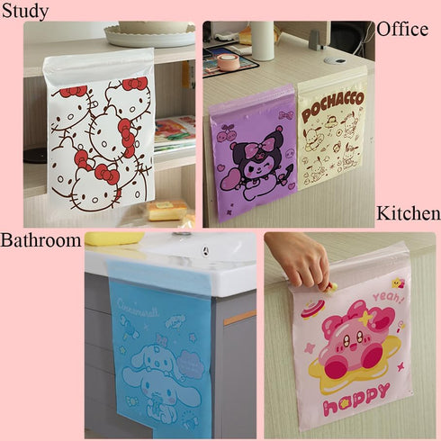 Disposable Car Trash Bags 60 PCS Easy Stick-On Portable Car Garbage Bags, Waterproof Leak Proof Vomit Bags, Self Adhesive Cleaning Bags for Cars...