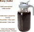 Cold Brew Coffee Filter for 64 OZ Wide Mouth Mason Jar, 304 Stainless Steel Strainer with Seal Ring for Iced Drinks, Sun Tea Infuser and Cold Brew...