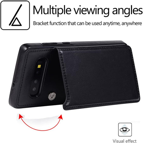 NKECXKJ Design for Samsung Galaxy S10 Wallet Case,PU Leather Phone Cases with Screen Protector Card Holder,Stand Shockproof Flip Protective Cover ...