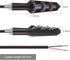 Kinstecks 4PCS Motorcycle Turning Indicators Flowing Turn Signal Lights 12V 12 LEDs Bulbs for Motorbike Scooter Quad Cruiser Off Road-Y Shape...