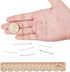 PH PandaHall About 600 Pcs Brass Head Pins Findings Open Eye Pin Length 1.38 Inch 21-Gauge for Jewelry Making 6 Colors...