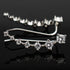 Earring for Women Cartilage 7 Crystals Ear Cuffs Hoop Climber S925 Sterling Silver Earrings with Cubic Zirconia CZ Hypoallergenic Piercing Gifts f...
