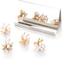 Metal Business Card Holder for Desk, Stainless Steel Card Organizers and Office Desk Accessories for Men and Women...