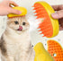 Pet Brush Steamer Comb for Cats and Dogs Multifunctional 3 in 1 USB Rechargeable Massage Hair Cleaning Grooming Steam Brush, yellow...