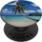 Tropical Beach Palm Tree Ocean PopSockets Standard PopGrip...