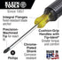Klein Tools 85442 Screwdriver 2-Piece Set, Made in USA, 1/4 Keystone and #2 Phillips, Cushion Grip, Round and Square Shank, Heat Treated, Meets or...