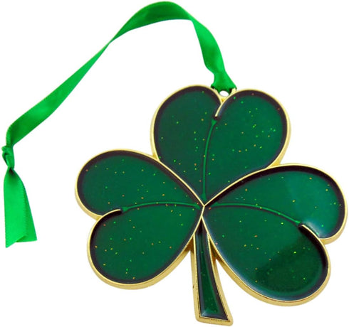 Irish Christmas Ornament Shamrock Symbol of Ireland Tree Decoration, 3 7/8 Inch...