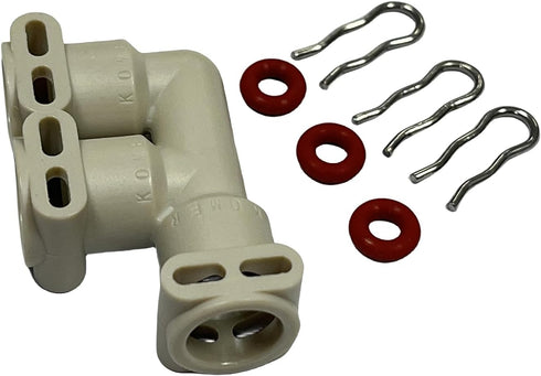 Fluid connector F-form 66821 for Jura Thermoblock 2003,Fully automatic coffee machine water line, steam connection joint (applicable to a variety ...