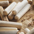 Wooden Dowel Pins 1/4"(6mm), Hardwood Made Tapered Wood Fluted Dowels Rods for Woodworking DIY Projects 200 Pcs...