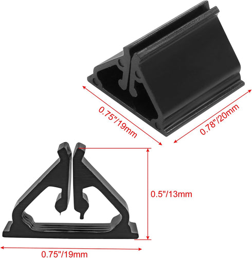 Black Game Card Holder Stand, 25pcs Acrylic Card Stand, Plastic Game Piece Holders for Cards, Party, Game, Photos, Memos, Pictures Display...