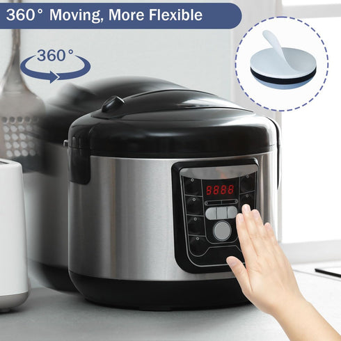 24Pcs Appliance Sliders, 3/4” Small Self-Adhesive Appliance Sliders for Heavy Kitchen Appliances, Slide Smooth on Countertop, Compatible with Most...