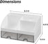 VITVITI Toothbrush Holders for Bathrooms Countertop, 8 Slots Toothpaste Bathroom Counter Sink Organizer with Drawers, Plastic Bathroom Organizer f...