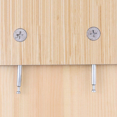 4Set Furniture Hardware Double End Head Rod Connection Cam Fittings Furniture Board Panel Connection Accessories 64mm...