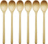 Wooden Spoons for Eating, ADLORYEA 9 inch Small Wooden Soup Spoon Mixing Stirring Tasting, 6-Piece Wood Spoons for Soup and Korean Food, Eco frien...