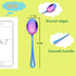 LIANYU 9-Piece Rainbow Toddler Spoons, Kids Baby Spoons Self Feeding, Stainless Steel Children Silverware Set for 2-10 Year Old, Preschooler Cutle...