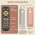 Nueplay Baby TV Remote Control Toy with Silicone Teether Cover, Toddler Realistic Controller, Early Number Learning in 3 Languages (English, Spani...
