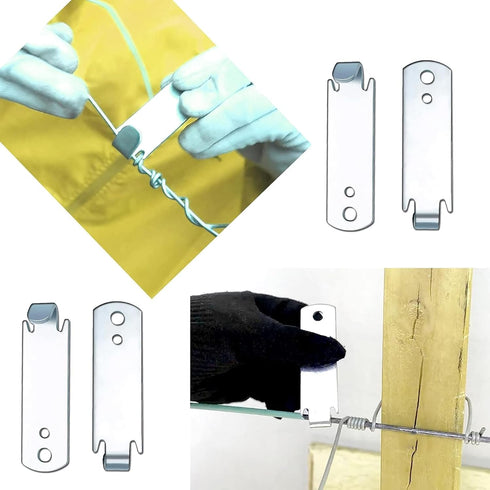 Fence Wire Twister for T Post Clips, Barb Wire Twisting Tool for Fencing wire, Stainless Steel (5 Pack)...